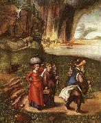 Albrecht Durer Lot Fleeing with his Daughters from Sodom France oil painting artist